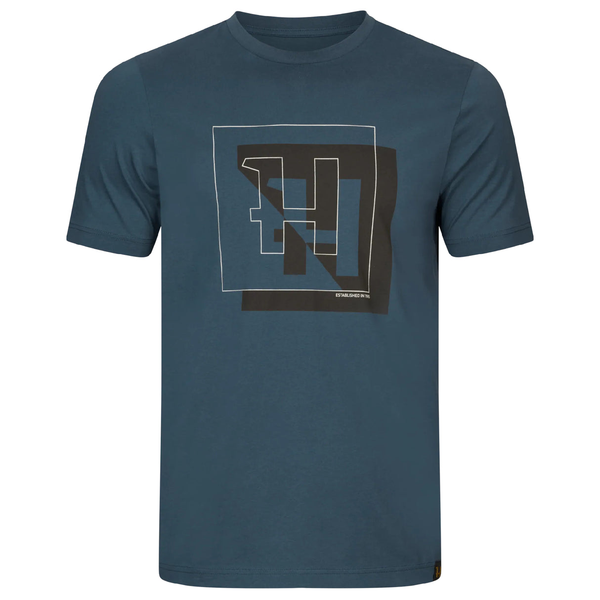 Härkila H-logo S/S T-shirt - Herre - Sea Blue