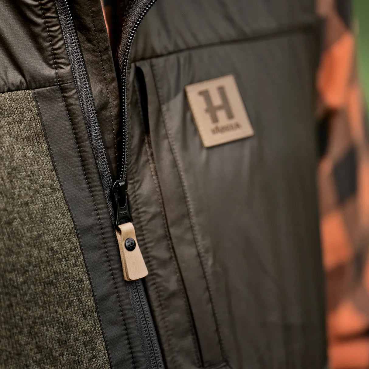 Härkila Kalix Fleecevest - Herre - Willow Green/Shadow Brown