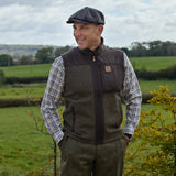 Härkila Kalix Fleecevest - Herre - Willow Green/Shadow Brown