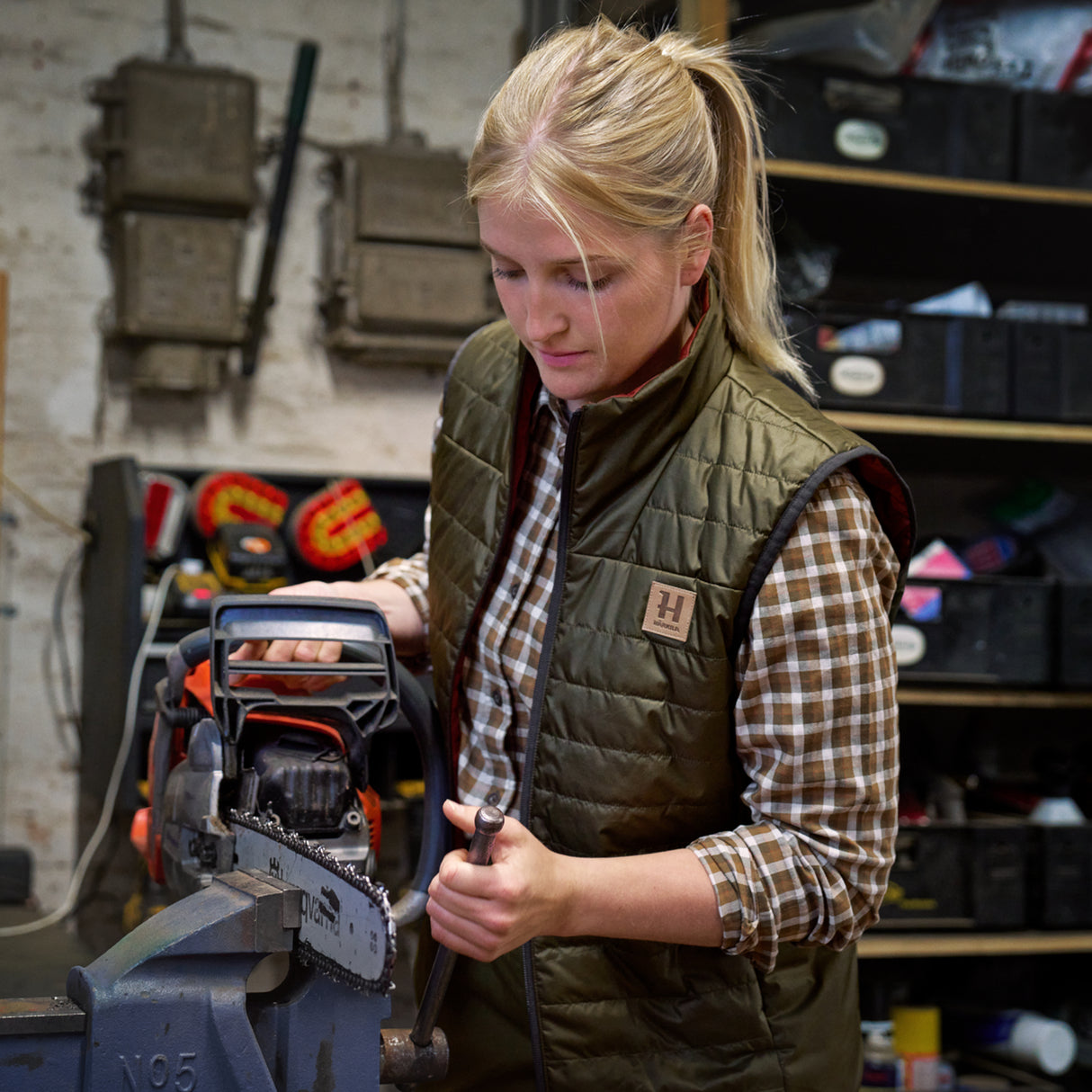 Härkila Kalix HSP Lady Vest - Dame - Willow Green/Arabian Spice