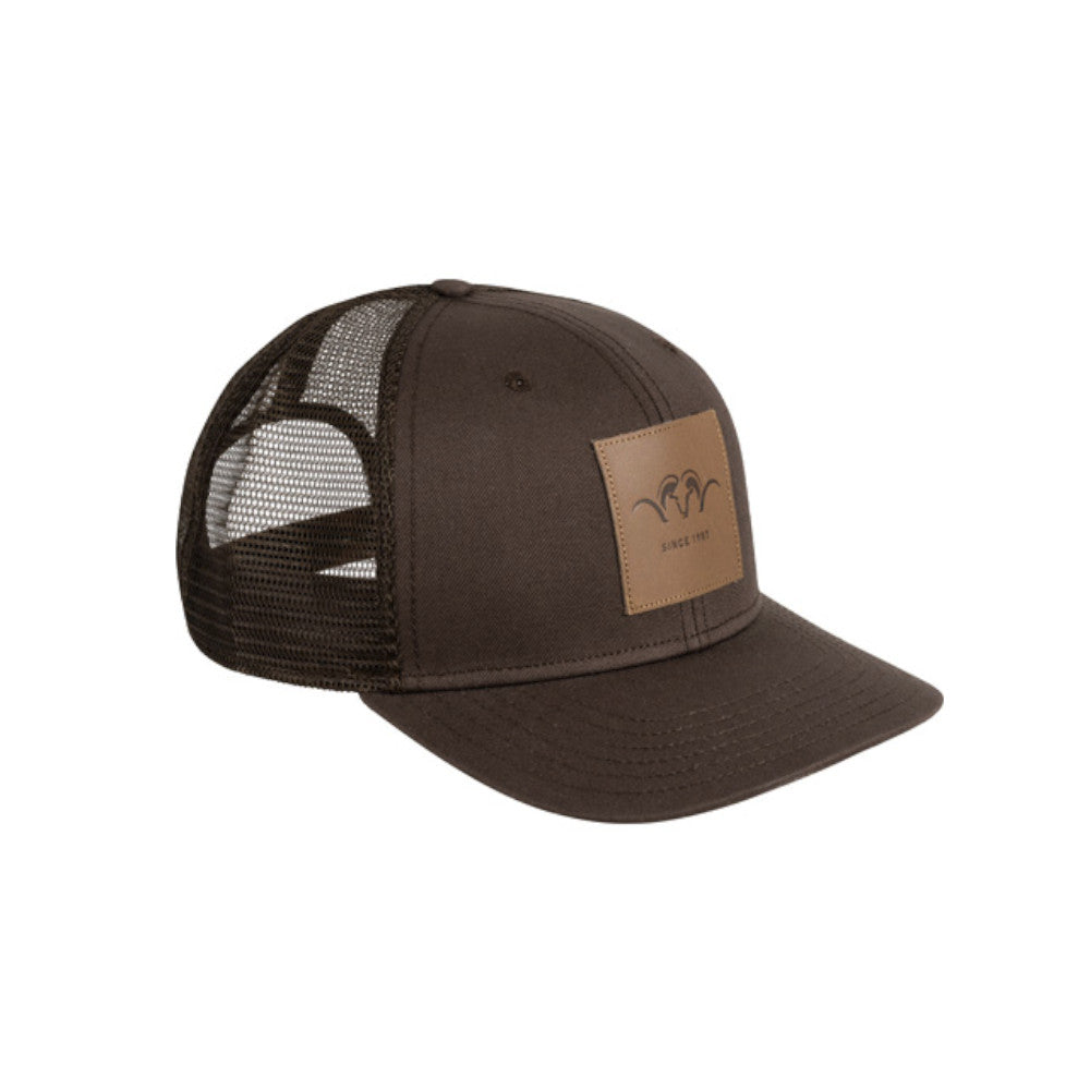 Blaser Leather Badge Kasket - Unisex - Dark Brown
