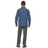 Patagonia M's Early Rise Stretch Skjorte - Herre - On the Fly Anacapa Blue