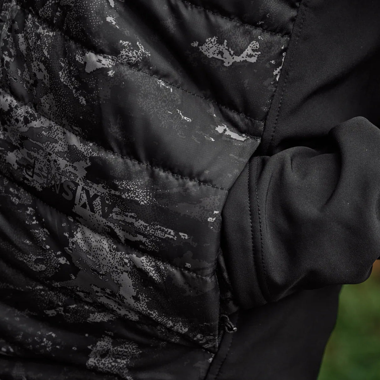 Härkila NOCTYX Camo Hybrid Jakke - Herre - AXIS MSP®Black/Black