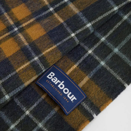 Barbour New Check Tartan Halstørklæde - Unisex - Forest/Bronze Brown