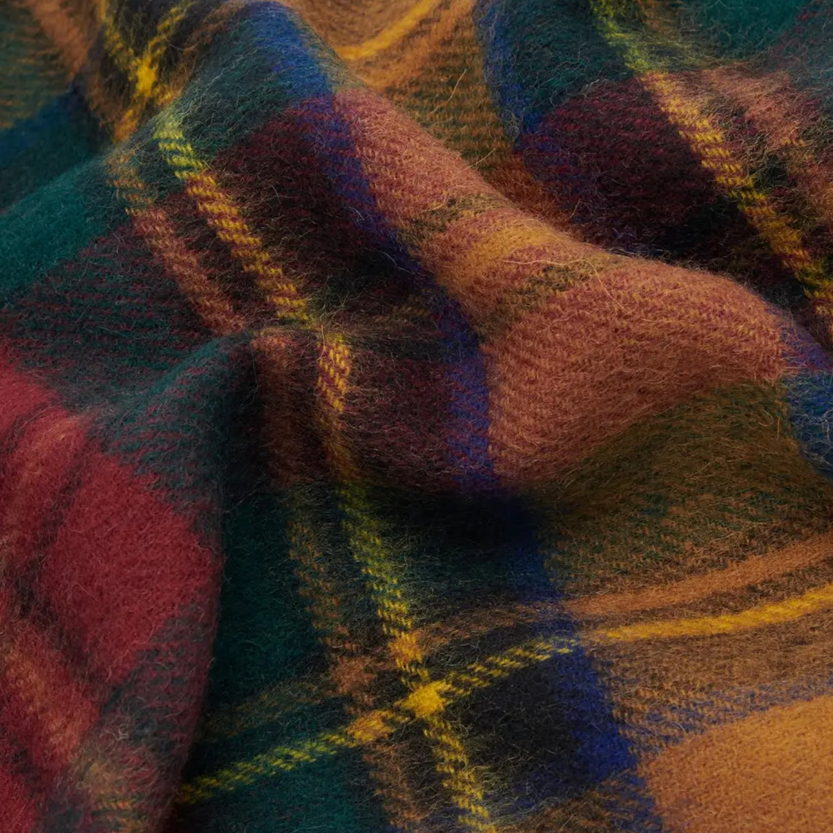 Barbour New Check Tartan Halstørklæde - Unisex - Harvest Gold