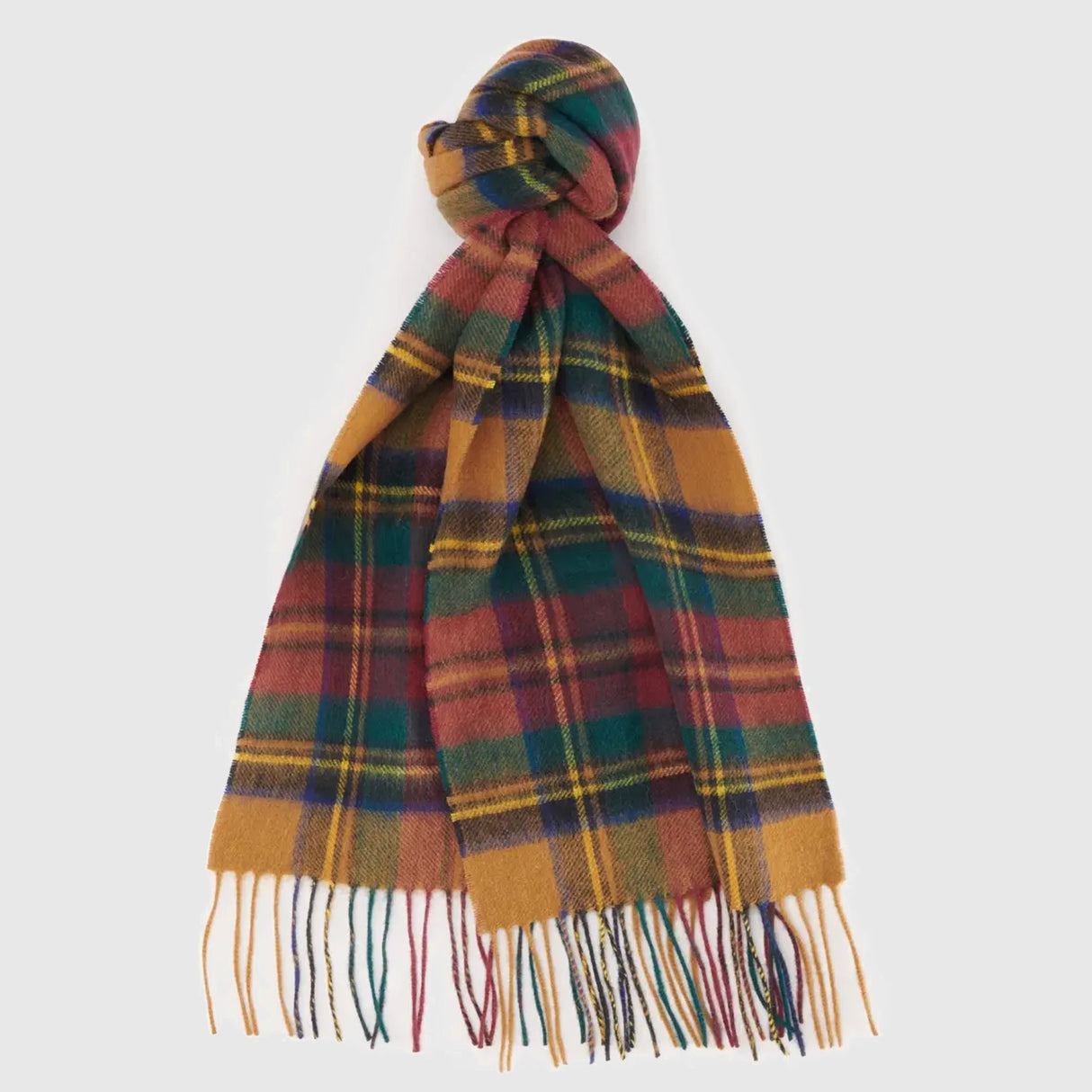 Barbour New Check Tartan Halstørklæde - Unisex - Harvest Gold