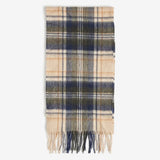 Barbour New Check Tartan Halstørklæde - Unisex - Sand Beige Plaid