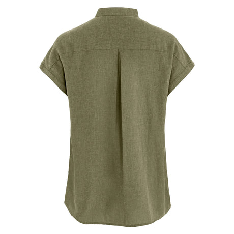 Fjällräven Övik Hemp Shirt SS W - Dameskjorte - Green