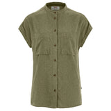 Fjällräven Övik Hemp Shirt SS W - Dameskjorte - Green