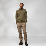 Fjällräven Övik Lite Half Zip M Strik - Herre - Laurel Green