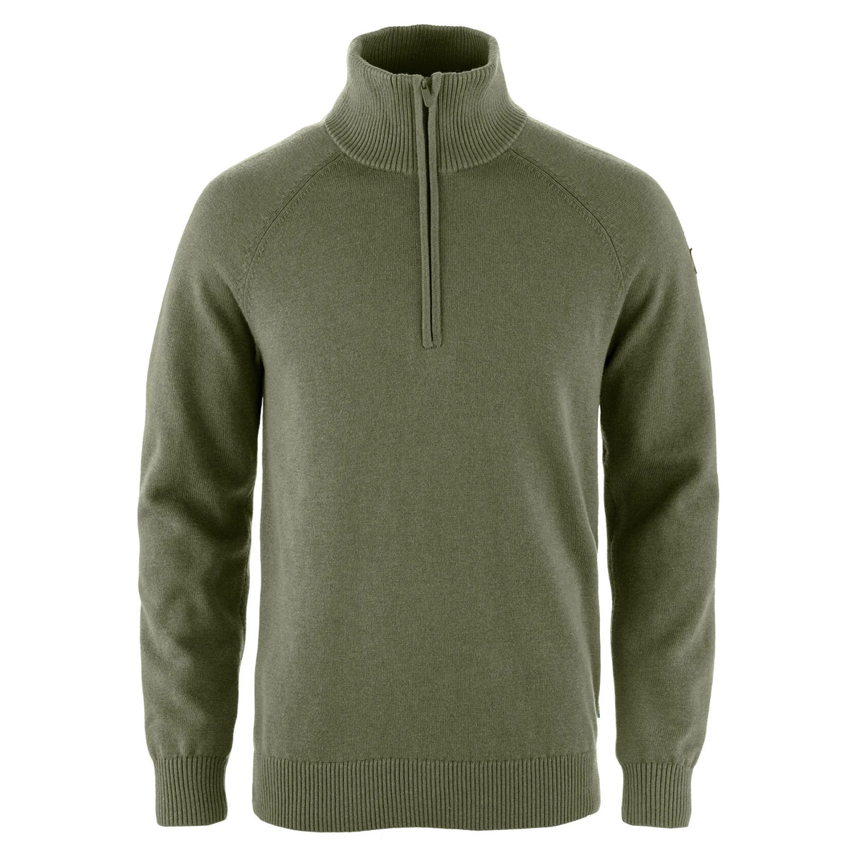 Fjällräven Övik Lite Half Zip M Strik - Herre - Laurel Green