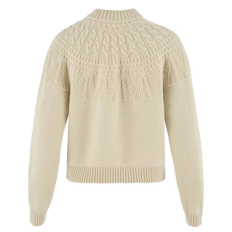 Fjällräven Övik Solid Jacquard Strik - Dame - Light Beige