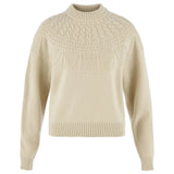 Fjällräven Övik Solid Jacquard Strik - Dame - Light Beige