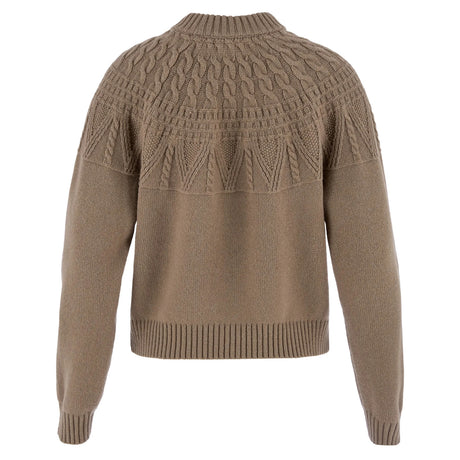Fjällräven Övik Solid Jacquard Strik - Dame - Suede Brown