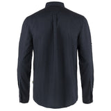 Fjällräven Övik Travel Shirt LS M - Herreskjorte - Dark Navy