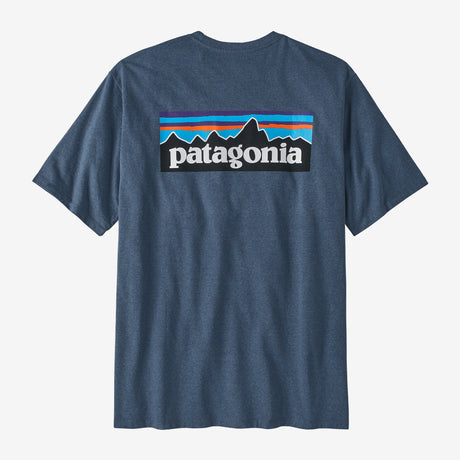 Patagonia M's P-6 Logo Responsibili-tee - Herre - Utility Blue
