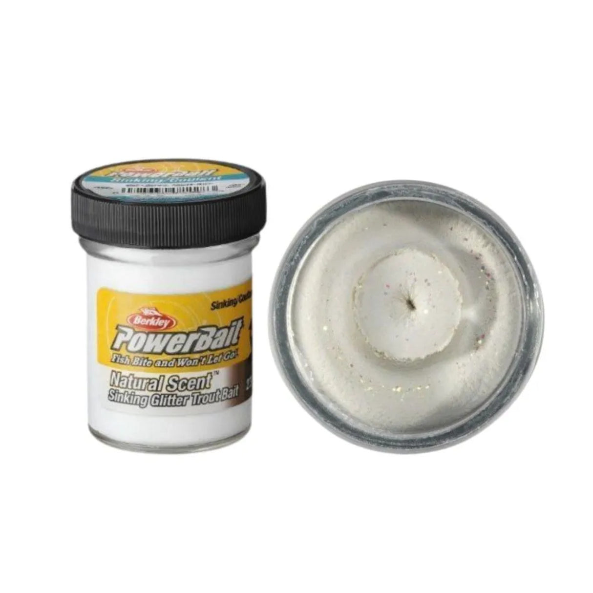 Berkley PowerBait Natural Sinking - White Glitter