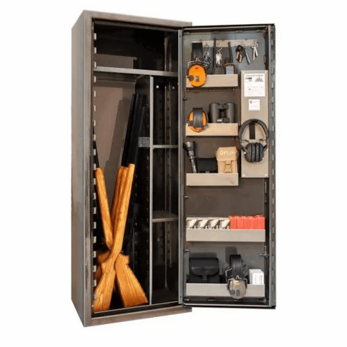 Guntex SP88E Våbenskab til 9 våben - Raw Steel