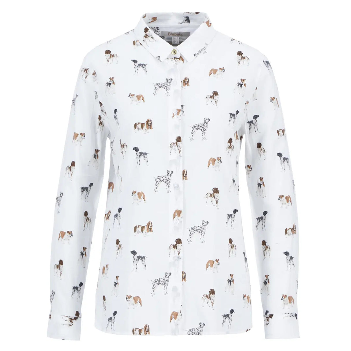 Barbour Safari Relaxed L/S Skjorte - Dame - Dog Print