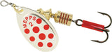 Mepps Aglia Decroree Spinner - Silver/Red Dots