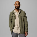 Columbia Skien Valley Hooded L/S Skjortejakke - Herre - Stone Green