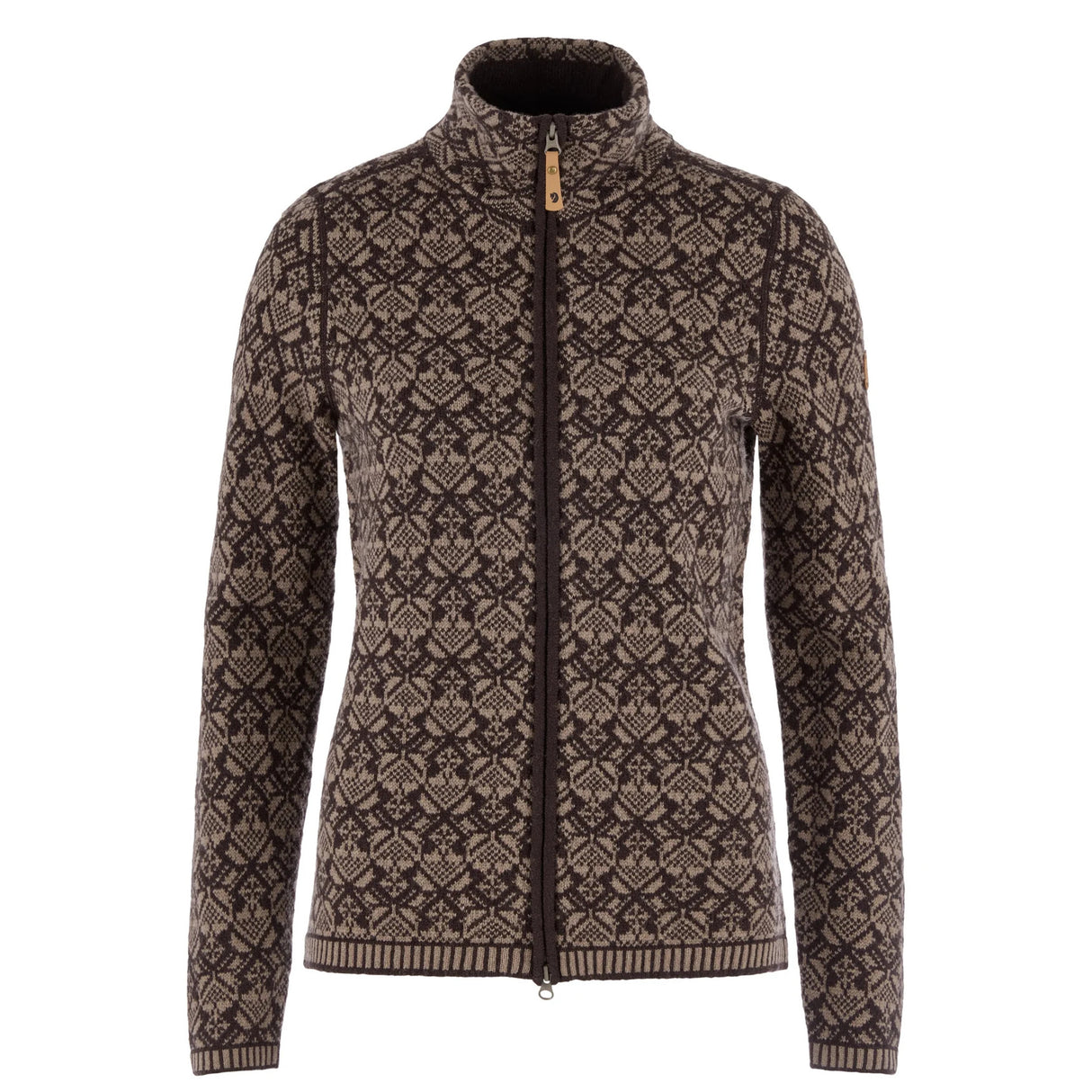 Fjällräven Snow W Cardigan - Damestrik - Suede Brown