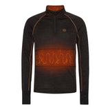 HappyHot Yukon ½-zip Varmeundertrøje - Herre - Sort