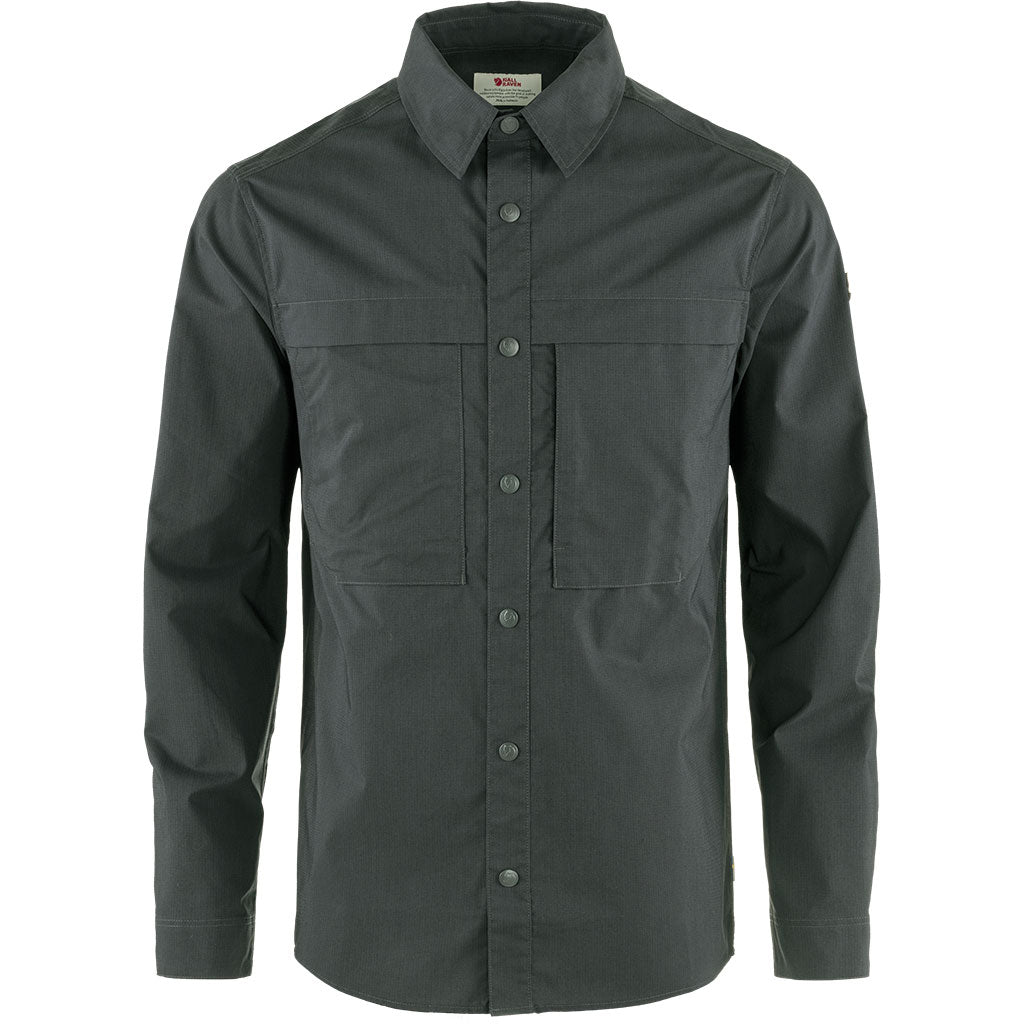 Fjällräven Abisko Trail Shirt LS M - Herreskjorte - Dark Grey