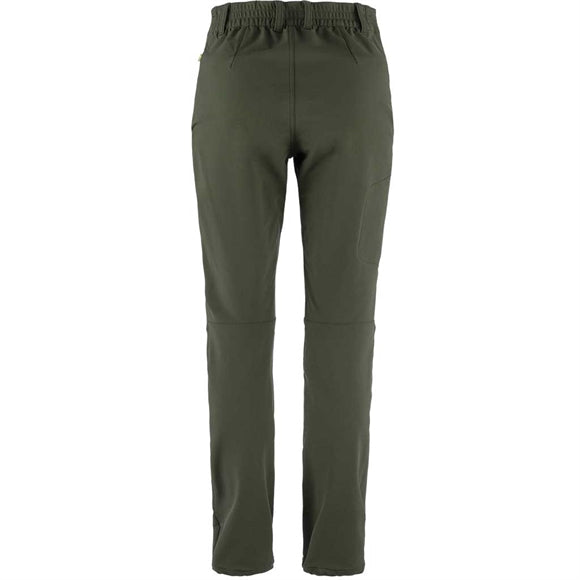 Fjällräven Abisko Winter Stretch Trousers W - Short - Damebukser - Deep Forest