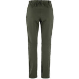 Fjällräven Abisko Winter Stretch Trousers W - Short - Damebukser - Deep Forest