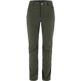 Fjällräven Abisko Winter Stretch Trousers W - Short - Damebukser - Deep Forest