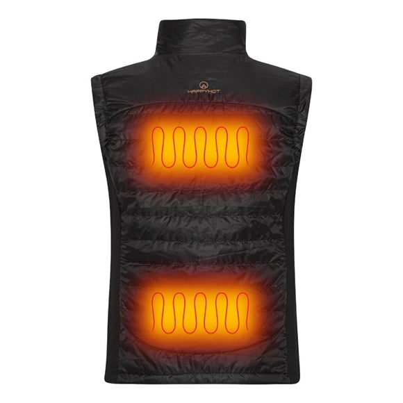Happyhot Alaska Deluxe Varmevest - Herre - Sort