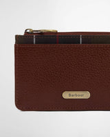 Barbour Alder Læder Kortholder - Dame - Brown/Classic Tartan