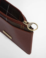 Barbour Alder Læder Kortholder - Dame - Brown/Classic Tartan