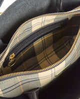 Barbour Alder Mini Leather Tote Taske - Dame - Sort