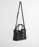 Barbour Alder Mini Leather Tote Taske - Dame - Sort