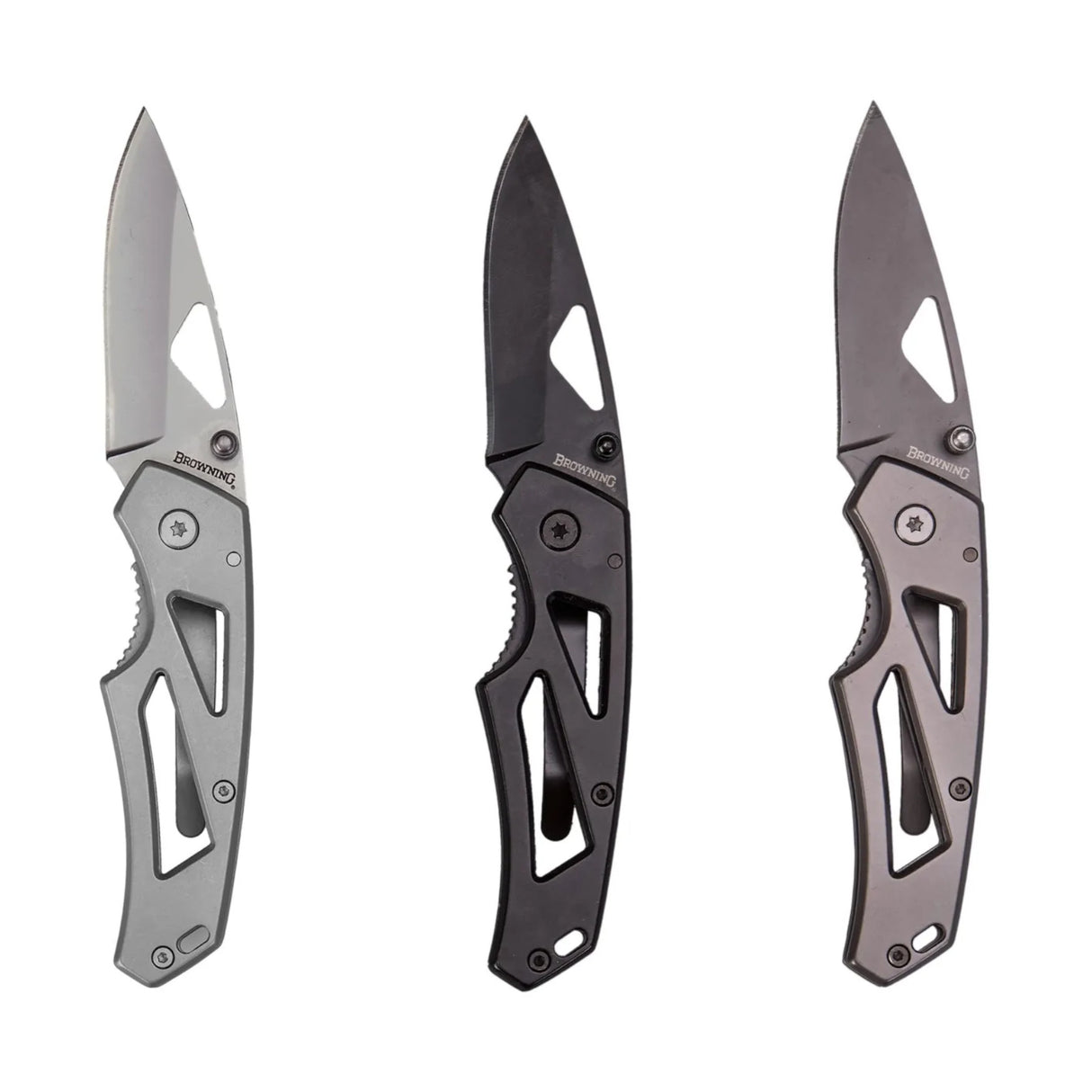 Browning Alpha Foldekniv - 6 cm - Silver