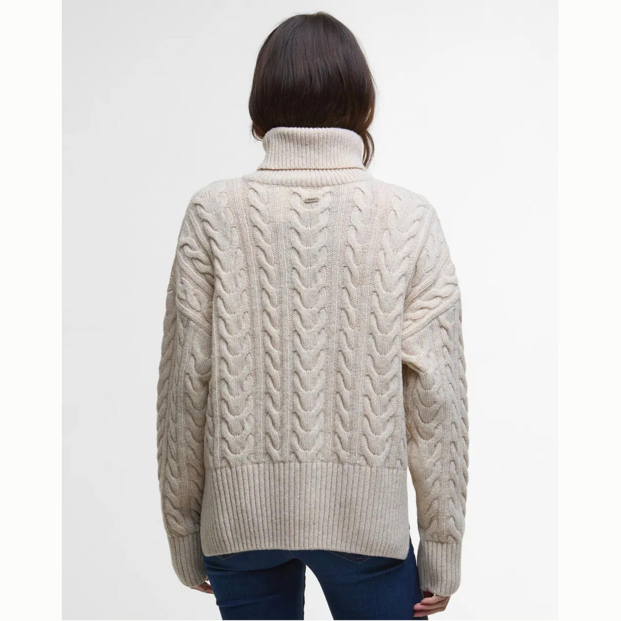 Barbour Embleton Rullekrave Strik - Dame - Birch