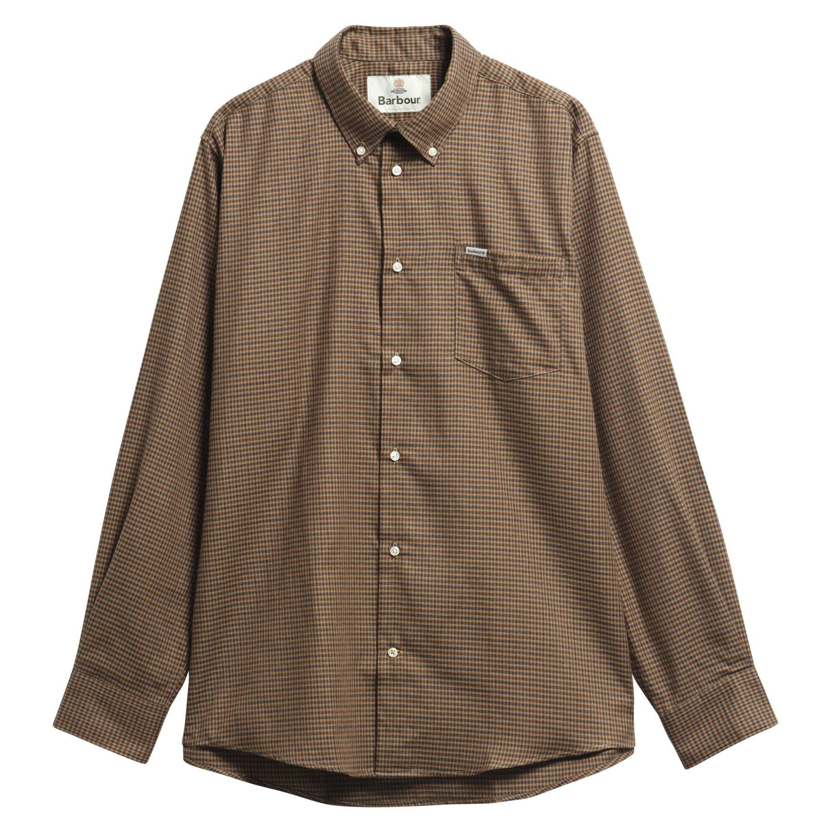 Barbour Barnard Thermo Weave Regular Fit Checked Shirt - Olive