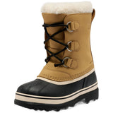 Sorel Big Kids Caribou™ WP Vinterstøvle - Børn - Caribou Buff/Black