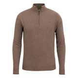 Laksen Brompton Zip Neck Strik - Herre - Camel