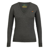 Laksen Camilla V-Neck Strik - Dame - Loden Green
