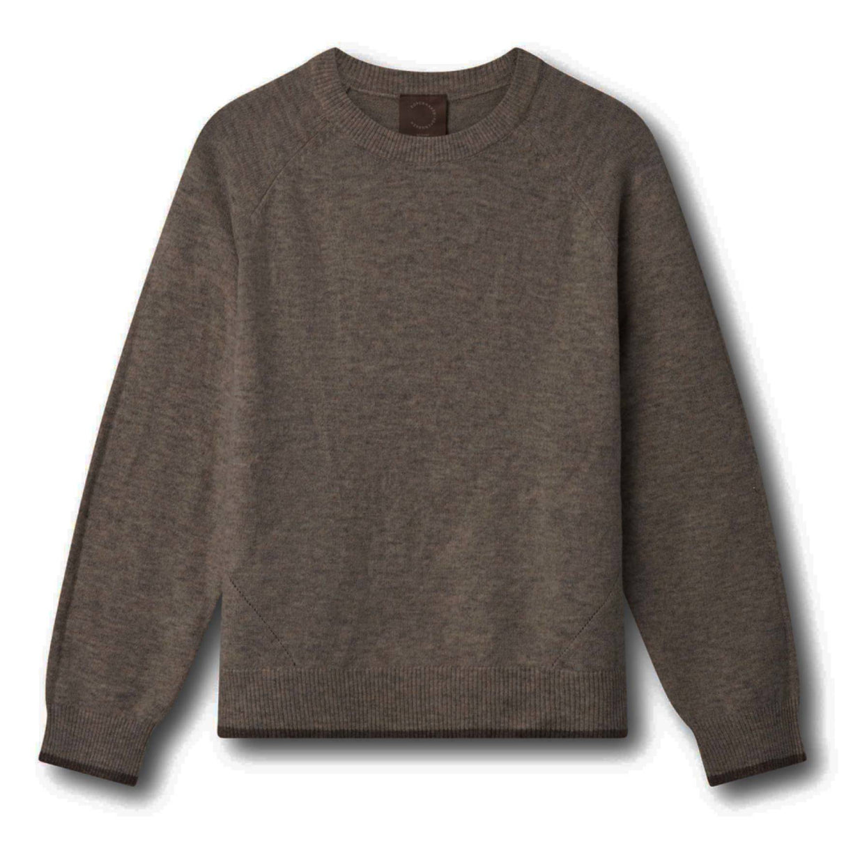 Kopenhaken Carla Solid L/S O-Neck strik - Dame - Slate Black