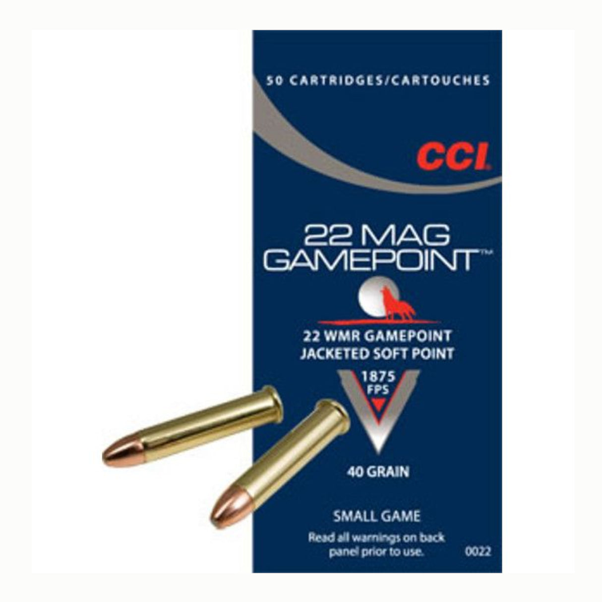 CCI Gamepoint Salonpatroner - Kal. 22 WMR