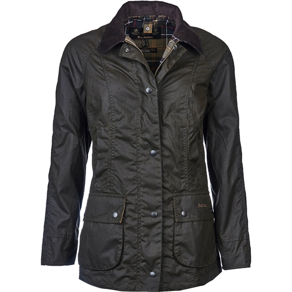 Barbour Classic Beadnell Wax Jacket - Damejakke - Olive