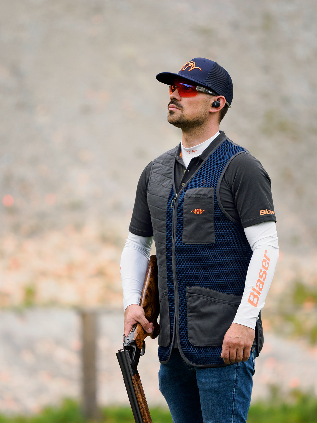 Blaser Robert Competition Skydevest - Herre - Marine