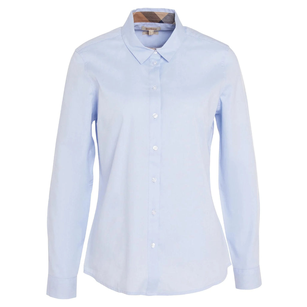 Barbour Derwent Shirt - Dameskjorte - Pale Blue/Primrose Hessian