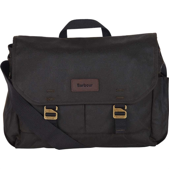 Barbour Essential Wax Messenger Taske - Olive