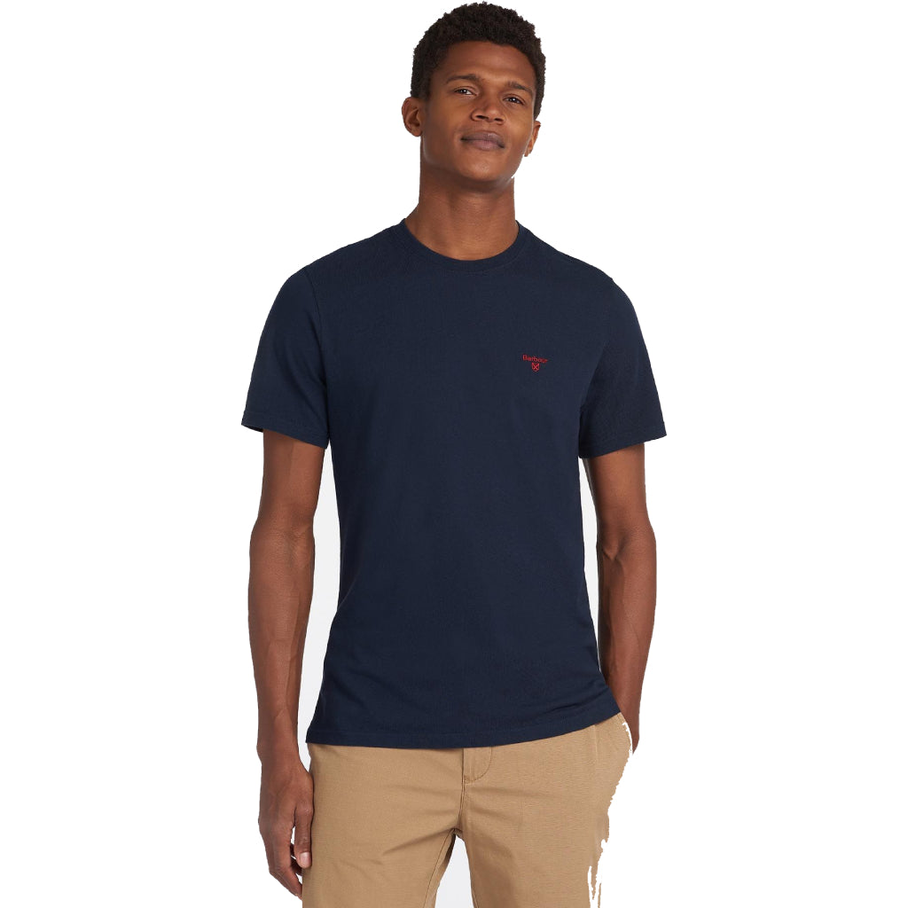 Barbour Essential Sports Tee - Herre T-shirt - Navy