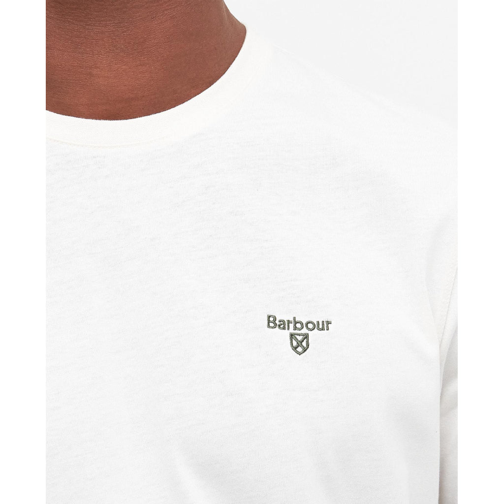 Barbour Essential Sports Tee - Herre T-shirt - Whisper White